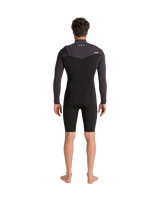 NuWave Session 3/2mm Chest Zip Spring Wetsuit in Black, Meteor X & Petrol