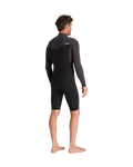 NuWave Session 3/2mm Chest Zip Spring Wetsuit in Black, Meteor X & Petrol