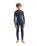 The C-Skins Boys NuWave Session 4/3mm Chest Zip Wetsuit in Bluestone, Meteor X & Saffron