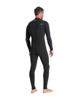 The C-Skins Mens NuWave Session 4/3mm Chest Zip Wetsuit in Black, Black X & Silver