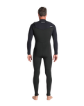 The C-Skins Mens NuWave Session 4/3mm Chest Zip Wetsuit in Black, Black X & Silver