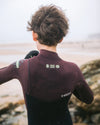 Boys NuWave Session 5/4/3mm Chest Zip Wetsuit in Bluestone, Rust X & Cool Green