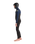 Boys NuWave Session 5/4mm Hooded Chest Zip Wetsuit in Black, Bluestone X & Cool Green