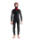 Boys NuWave Session 5/4mm Hooded Chest Zip Wetsuit in Black, Bluestone X & Cool Green