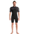 NuWave Session Lite 2/2mm Chest Zip Shorty Wetsuit in Black & Meteor
