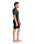NuWave Session Lite 2/2mm Chest Zip Shorty Wetsuit in Black & Meteor