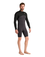 NuWave Session Lite 2/2mm Chest Zip Spring Wetsuit in Meteor & Black