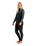The C-Skins Womens NuWave Surflite 4/3mm Back Zip Wetsuit in Black, Dark Forest & Retro Blue