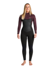 NuWave Surflite 5/4mm Back Zip Wetsuit in Black, Rust & Yellow