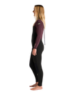 The C-Skins Womens NuWave Surflite 5/4mm Back Zip Wetsuit in Black, Rust & Yellow