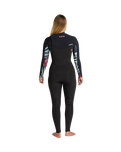 NuWave Solace 4/3mm Chest Zip Wetsuit in Raven Black & Black X