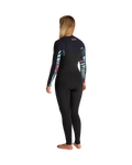 NuWave Solace 4/3mm Chest Zip Wetsuit in Raven Black & Black X