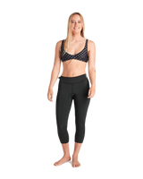 The C-Skins Womens NuWave Solace Lite 1.5mm Wetsuit Leggings in Black, Black & White