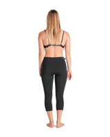 The C-Skins Womens NuWave Solace Lite 1.5mm Wetsuit Leggings in Black, Black & White