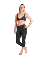 The C-Skins Womens NuWave Solace Lite 1.5mm Wetsuit Leggings in Black, Black & White