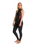 The C-Skins Womens NuWave Solace Lite 2/2mm Front Zip Long Jane Wetsuit in Black & Tropical