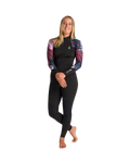 NuWave Solace Lite 3/2mm Back Zip Wetsuit in Black & Tropical