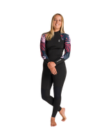 NuWave Solace Lite 3/2mm Back Zip Wetsuit in Black & Tropical