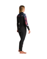 NuWave Solace Lite 3/2mm Back Zip Wetsuit in Black & Tropical