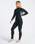 Surflite 5/4mm Back Zip Wetsuit in Raven Black, Black Tie Dye & Black