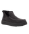 The Hey Dude Shoes Womens Denny Recycled Leather Grip Shoes in Jet Black