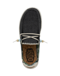The Hey Dude Shoes Womens Wendy Natural Shoes in Carbon