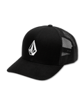 The Volcom Mens Full Stone Cheese Trucker Cap in Black