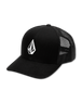 The Volcom Mens Full Stone Cheese Trucker Cap in Black