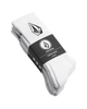 Full Stone Socks (3 Pack) in White