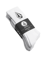 Full Stone Socks (3 Pack) in White