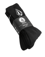Full Stone Socks (3 Pack) in Black