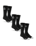Full Stone Socks (3 Pack) in Black