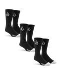 Full Stone Socks (3 Pack) in Black