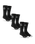 Full Stone Socks (3 Pack) in Black