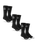 Full Stone Socks (3 Pack) in Black