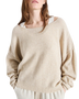 The American Vintage Womens Damsville Jumper in Melange Sand