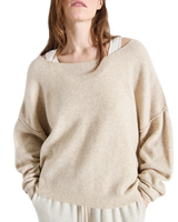 The American Vintage Womens Damsville Jumper in Melange Sand