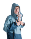 Advance Long Sleeved Changing Robe in Blue & Light Grey