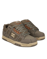 The DC Shoes Mens Stag Wnt Shoes in Dark Olive & Olive