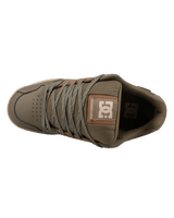 The DC Shoes Mens Stag Wnt Shoes in Dark Olive & Olive