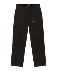 The Dickies Mens Duck Canvas Utility Trousers in Stone Washed Black