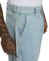 Madison Baggy Tapered Jeans in Vintage Blue