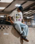 Madison Baggy Tapered Jeans in Vintage Blue