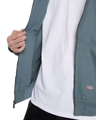 The Dickies Mens Duck Canvas Hooded Unlined Jacket in Stormy Weather