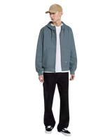 The Dickies Mens Duck Canvas Hooded Unlined Jacket in Stormy Weather