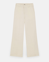 The Dickies Womens Wide Leg Work Trousers in White Cap Grey