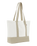 Logo Canvas Beach Bag in Egret