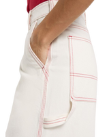 X Loose Denim Carpenter Jeans in Egret