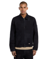 The Dickies Mens Jacquard Eisenhower Jacket in Rinsed