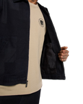 The Dickies Mens Jacquard Eisenhower Jacket in Rinsed